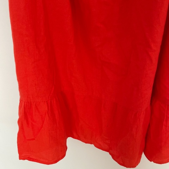 NWT VERO MODA 100% Cotton Red Off Shoulder Women's Dress Size US 18=XL-XXL - Picture 6 of 8